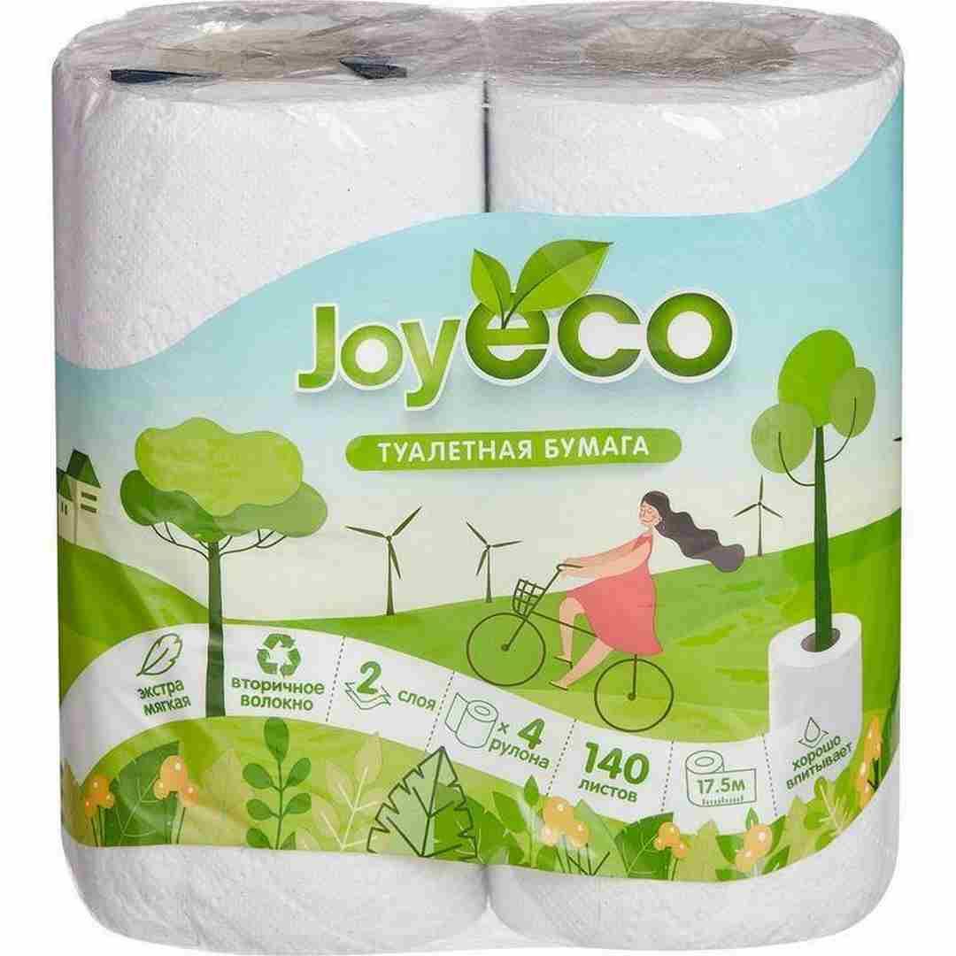 Joy бумага. Туалетная бумага Joy Eco 2сл.4рул.белая 1/12. Бумага туалетная Joy Eco 2-слойная белая 4 рулона в упаковке. Бумага туал Joy Eco 2-х сл 4 рул белая. Туалетная бумага Joy Eco белая двухслойная 4 рул..